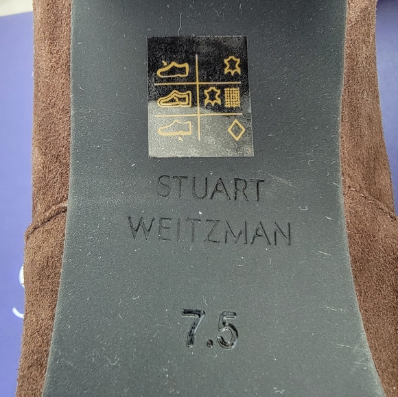 STUART WEITZMAN Genna Brown Over-the-Knee Suede Boots Size: 7.5M - Picture 10 of 15